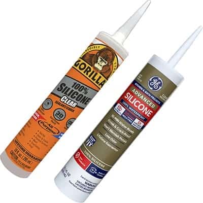 silicone caulk tubes
